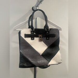 Patchwork Faux Leather Tote Bag
